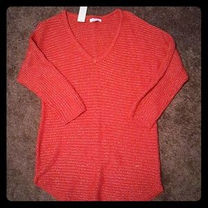 NY&C tunic V neck sweater